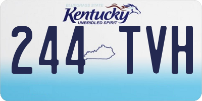 KY license plate 244TVH