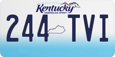 KY license plate 244TVI