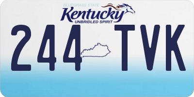 KY license plate 244TVK