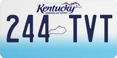 KY license plate 244TVT