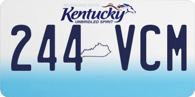 KY license plate 244VCM