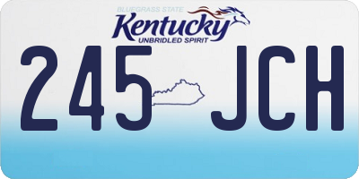 KY license plate 245JCH