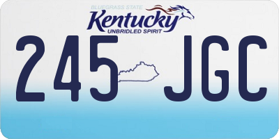 KY license plate 245JGC