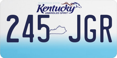 KY license plate 245JGR