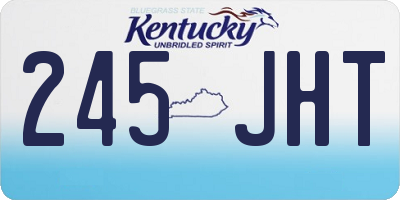 KY license plate 245JHT