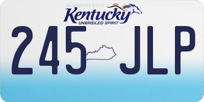 KY license plate 245JLP