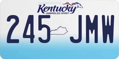 KY license plate 245JMW