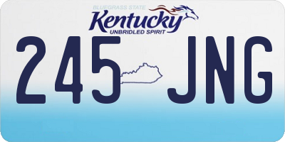 KY license plate 245JNG