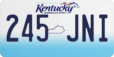 KY license plate 245JNI