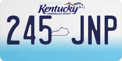 KY license plate 245JNP