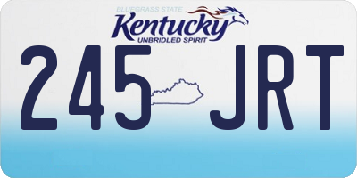 KY license plate 245JRT