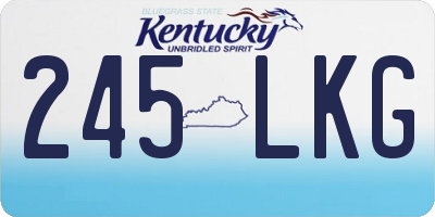 KY license plate 245LKG