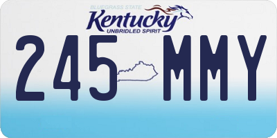 KY license plate 245MMY