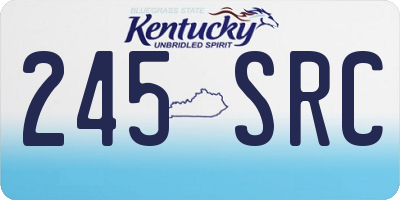 KY license plate 245SRC