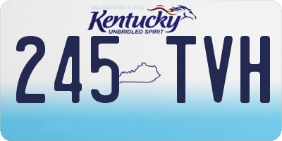 KY license plate 245TVH