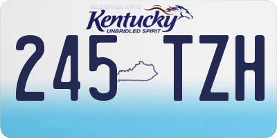 KY license plate 245TZH