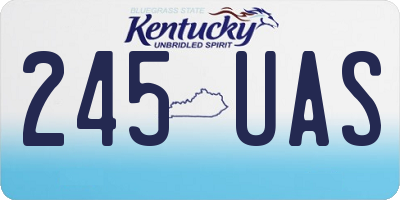 KY license plate 245UAS