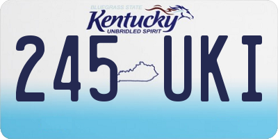 KY license plate 245UKI