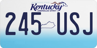 KY license plate 245USJ
