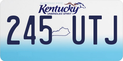 KY license plate 245UTJ