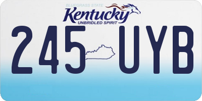 KY license plate 245UYB