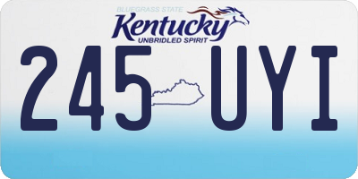 KY license plate 245UYI