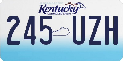 KY license plate 245UZH