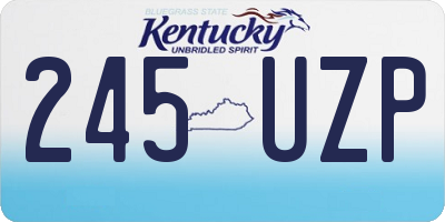 KY license plate 245UZP