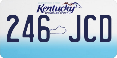 KY license plate 246JCD