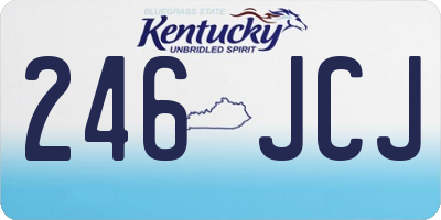 KY license plate 246JCJ