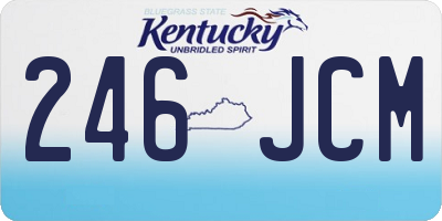 KY license plate 246JCM