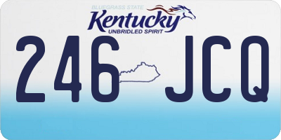 KY license plate 246JCQ