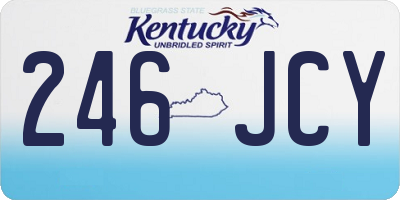 KY license plate 246JCY