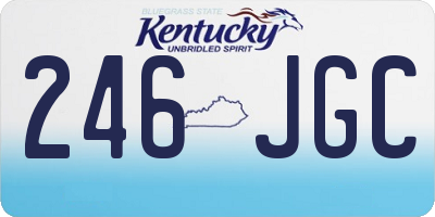 KY license plate 246JGC