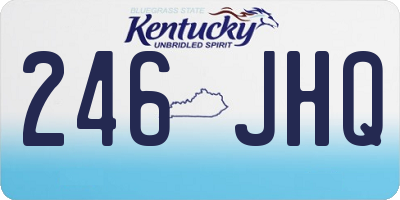 KY license plate 246JHQ