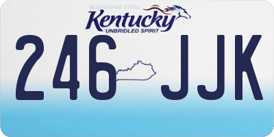 KY license plate 246JJK