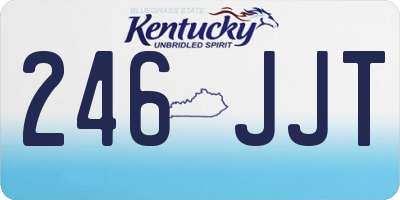 KY license plate 246JJT