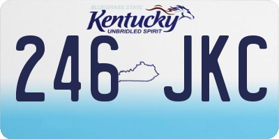 KY license plate 246JKC