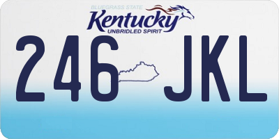 KY license plate 246JKL