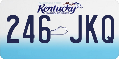 KY license plate 246JKQ