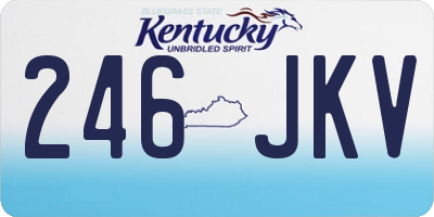KY license plate 246JKV
