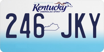 KY license plate 246JKY