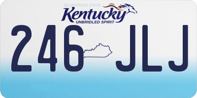 KY license plate 246JLJ