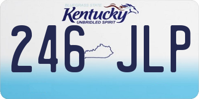 KY license plate 246JLP