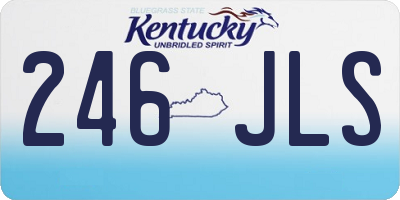 KY license plate 246JLS