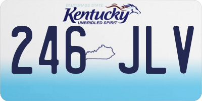 KY license plate 246JLV