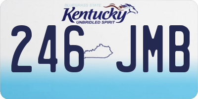 KY license plate 246JMB