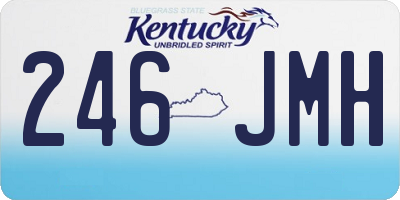 KY license plate 246JMH