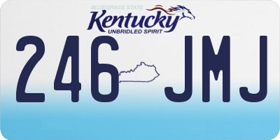 KY license plate 246JMJ