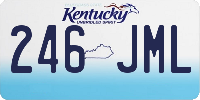 KY license plate 246JML